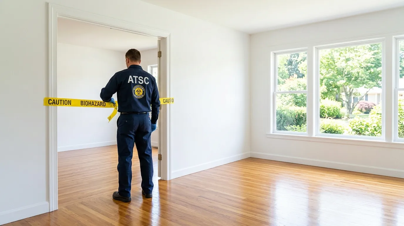 Certified biohazard cleanup crew performing Trauma Scene Cleanup in Port Chester